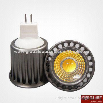 LED Spotlight Bulb, 5W/85 to 245V AC/Lifud Power/Bridgelux Chip/COB LED/3-year Warranty/MR16/GU5.3